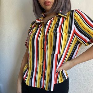 vertical striped top